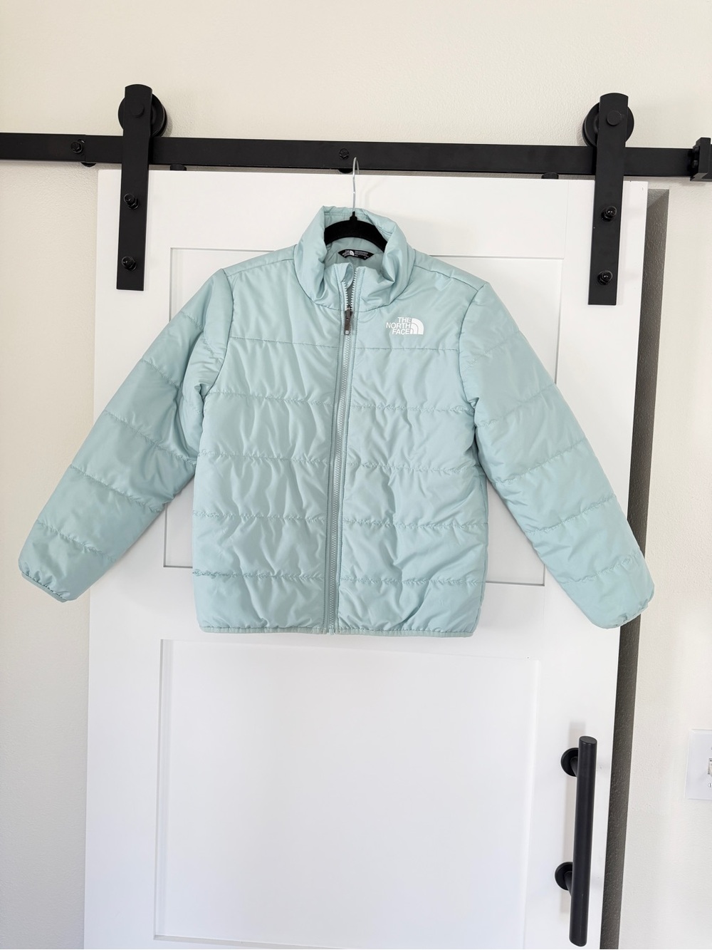 The North Face Kids Mint Blue Puffer Jacket